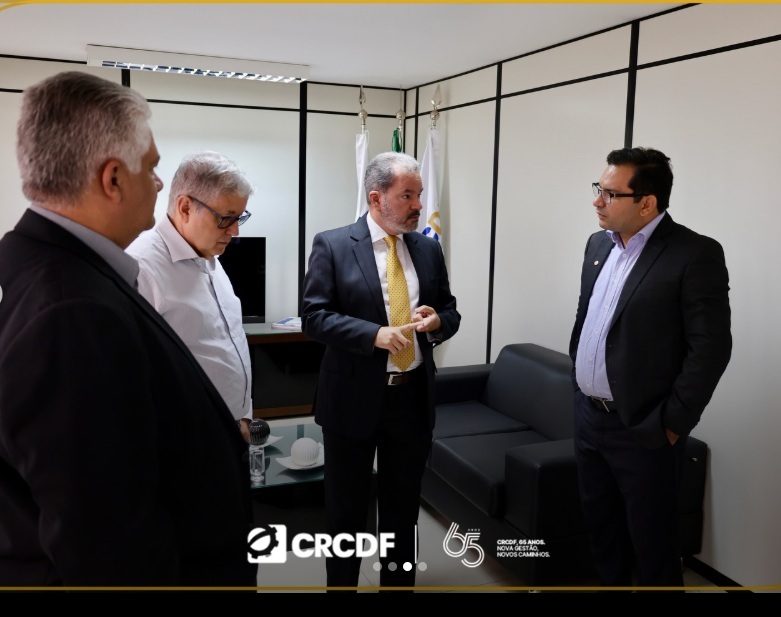 Visita em fevereiro/2026 da Diretoria Executiva da ACiConDF (mandato 2026-2029) ao Conselho Regional de Contabilidade do DF para alinhamento de ações