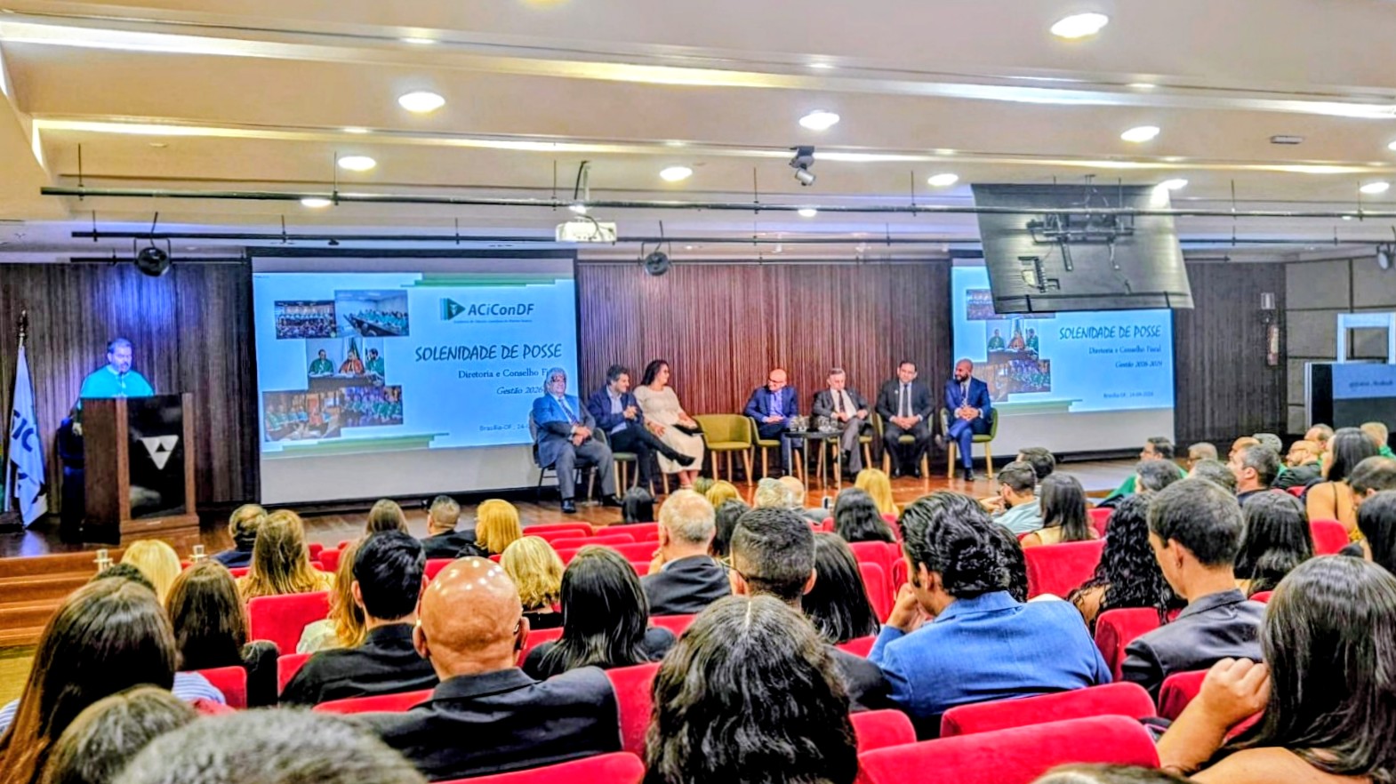 Posse da Diretoria e Conselho Fiscal da ACiConDF, gestão 2026–2029, reúne autoridades e lideranças da contabilidade em Brasília/DF